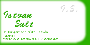 istvan sult business card